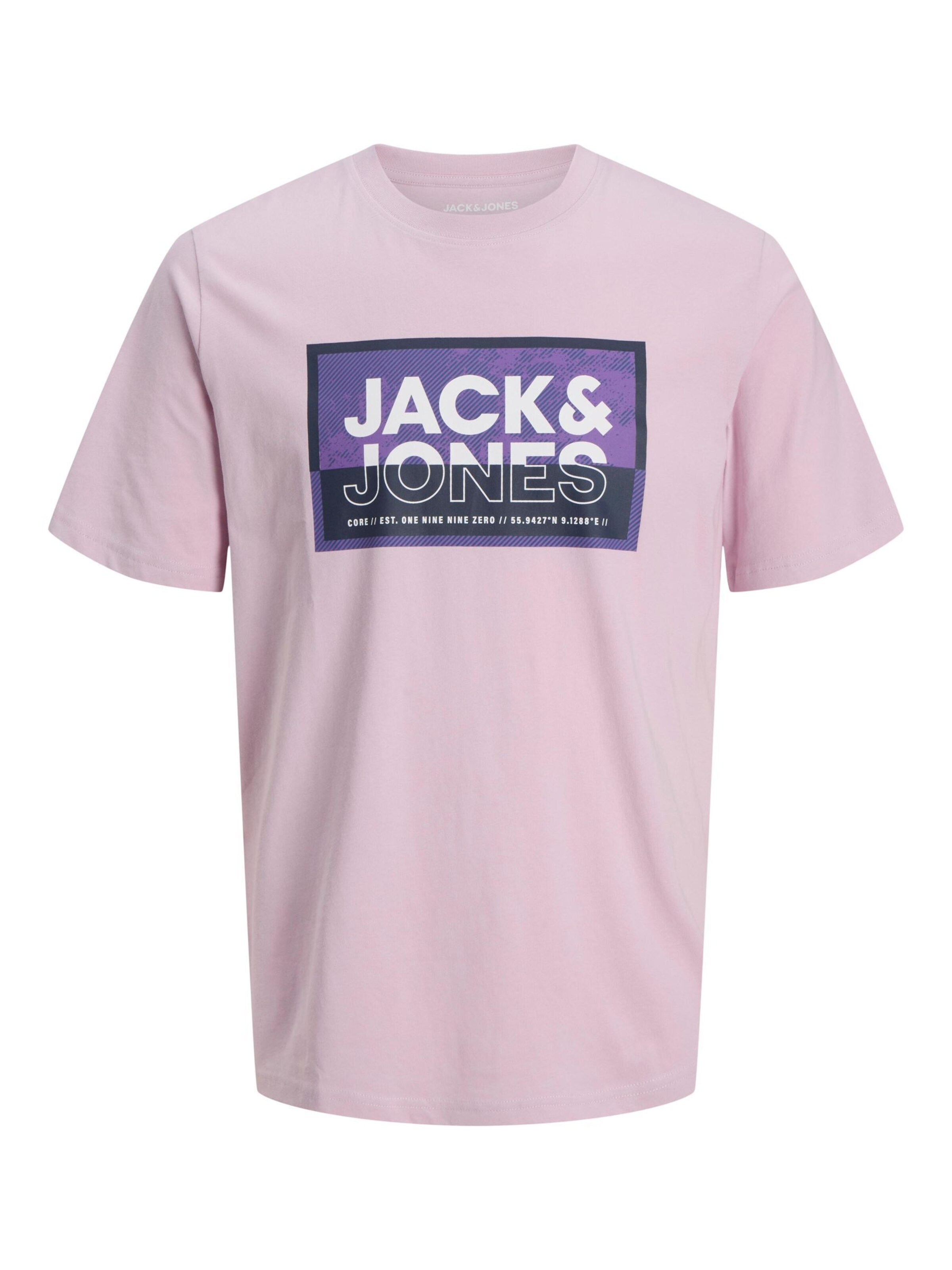 T-Shirt JACK & JONES en violet : devant