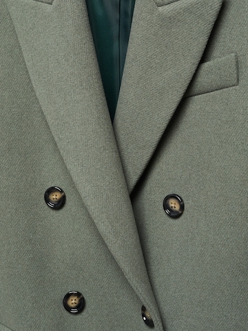 MANGO Between-Seasons Coat 'DALI' in Green