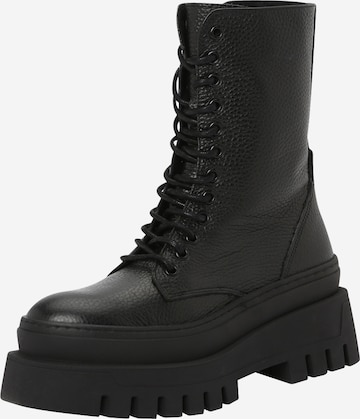 STEVE MADDEN Lace-Up Ankle Boots 'COAST' in Black: front