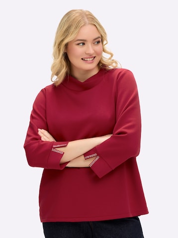 SHEEGO - Sudadera en rojo: frente