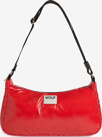 Borsa a spalla 'Glossy' di Wouf in rosso: frontale