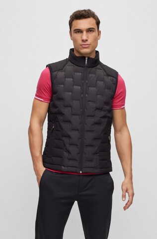 BOSS Green Vest in Black: front