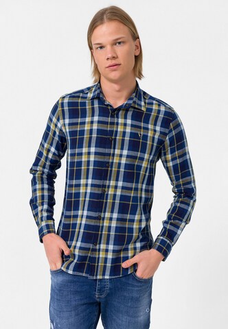 By Diess Collection Regular fit Button Up Shirt in Blue