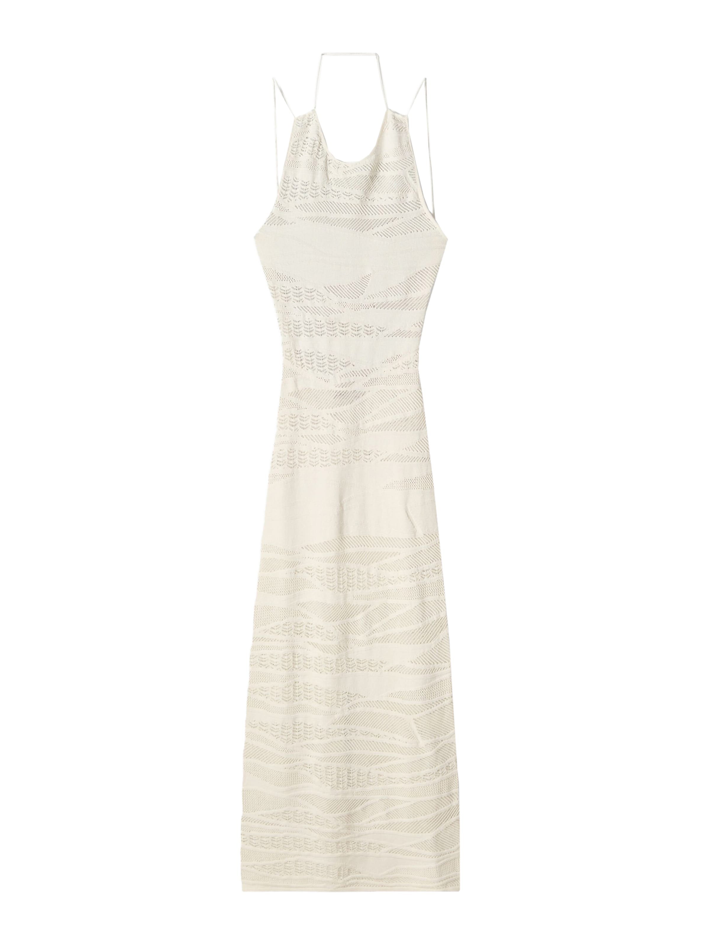 Abito in maglia di Bershka in beige: frontale