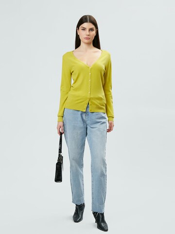 Influencer Strickjacke in Grün