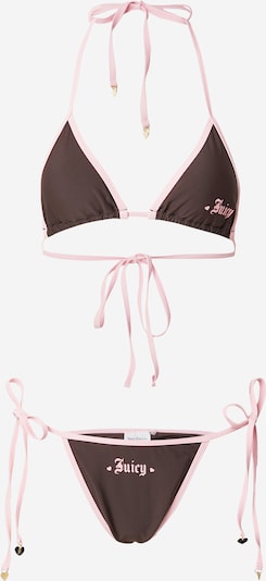 Juicy Couture Bikini 'TAIHITI CHARM GOTHIC' värissä suklaa / pastellinpinkki, Tuotenäkymä