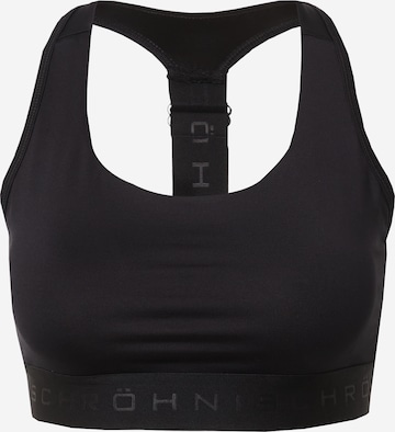 Röhnisch Bustier Sport bh 'KAY' in Zwart: voorkant