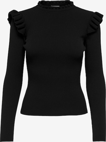 ONLY Sweter 'ONLSia Sally' w kolorze czarny: przód
