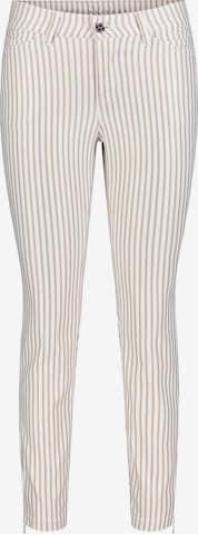 MAC Slimfit Broek in Beige: voorkant