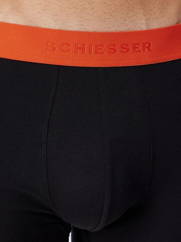SCHIESSER Boxer shorts ' 95/5 Organic Cotton ' in Black
