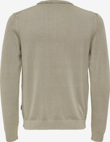 Only & Sons Sweater 'Clark' in Grey