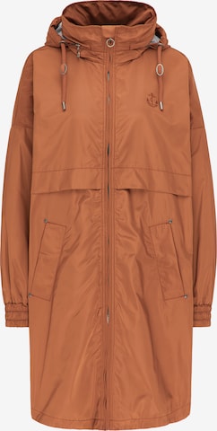 Manteau mi-saison DreiMaster Maritim en marron : devant