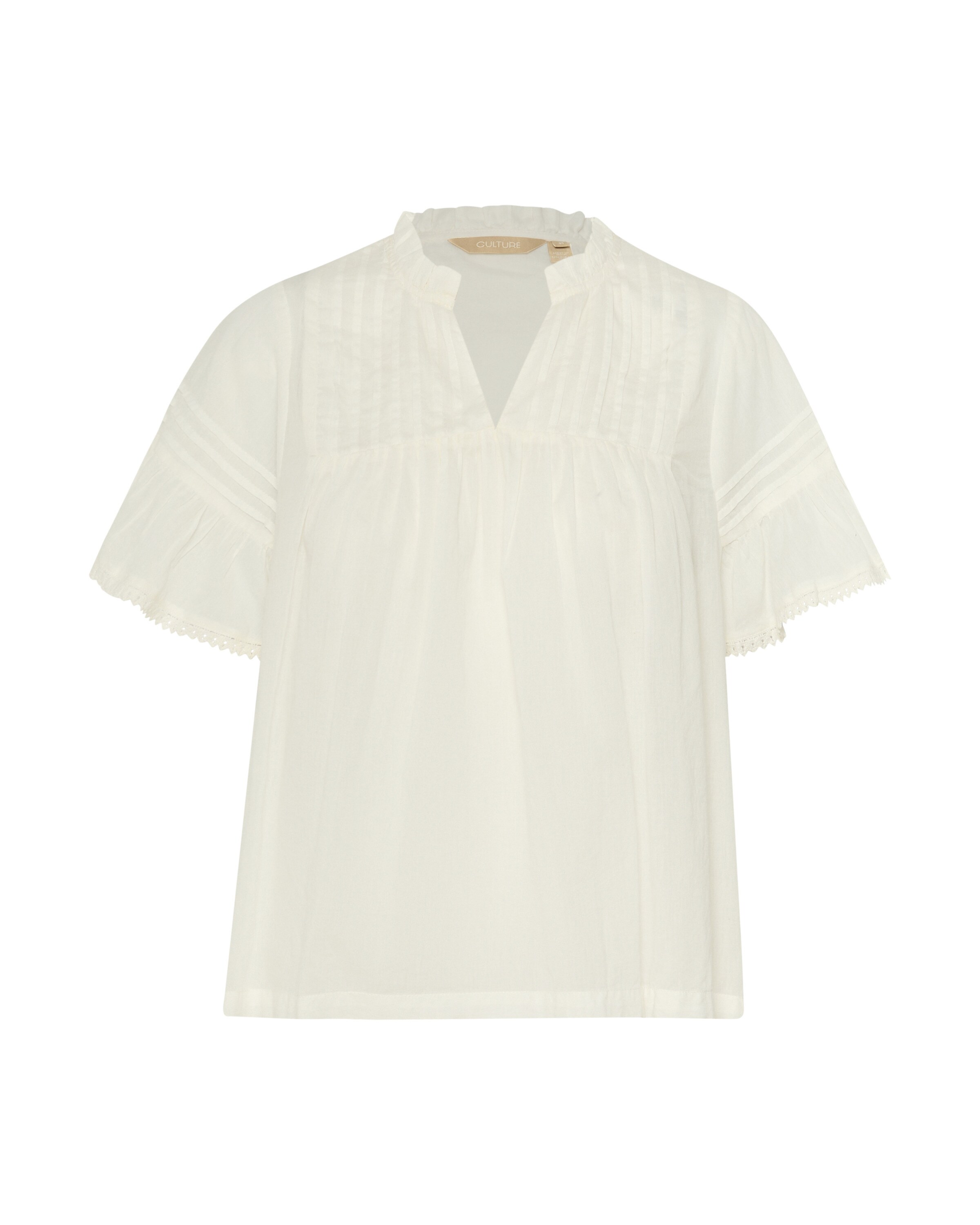 Chemisier 'Cybelle' CULTURE en blanc : devant
