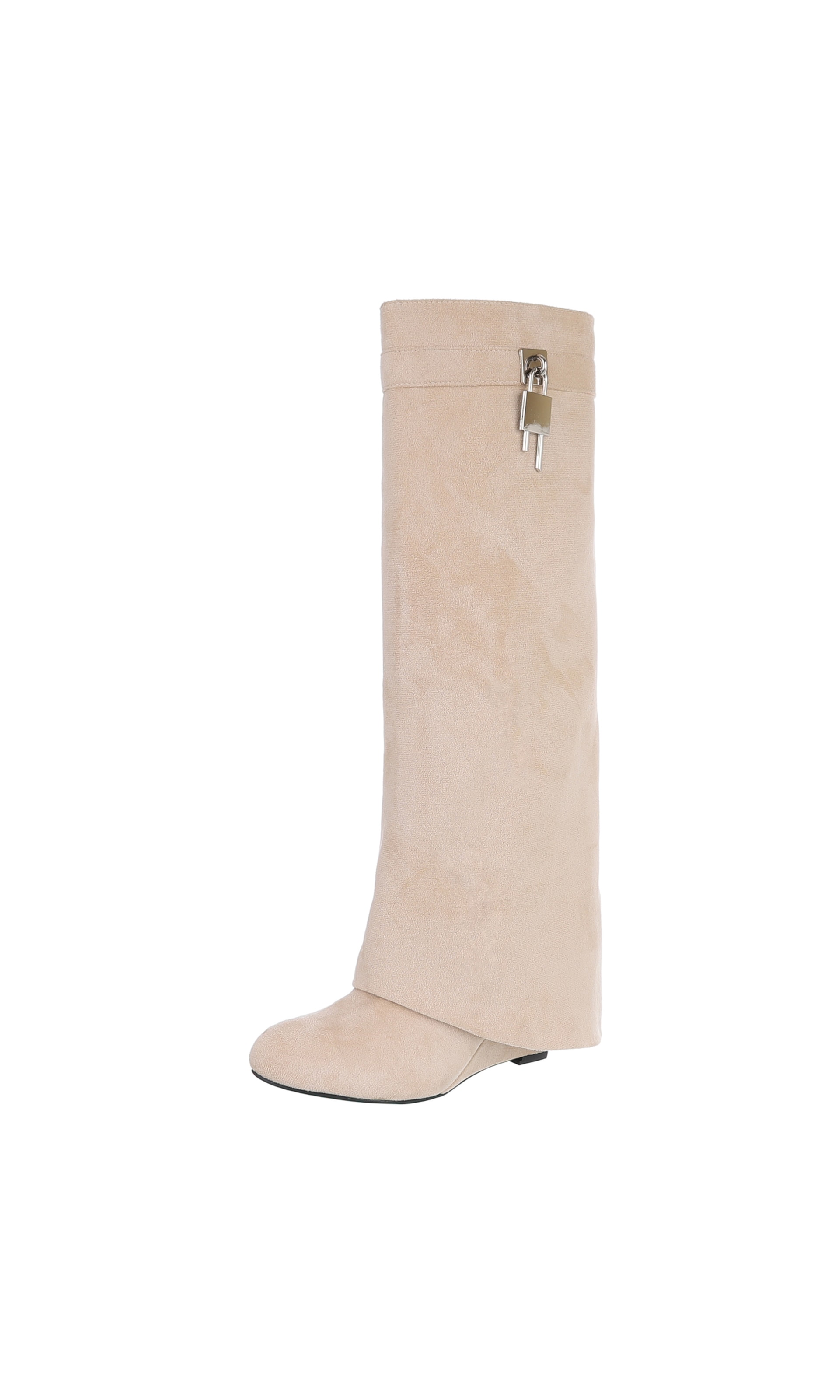 Ital-Design Boots in Beige: front