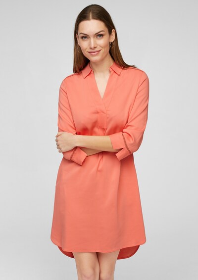 s.Oliver BLACK LABEL Kleid in koralle: Frontalansicht
