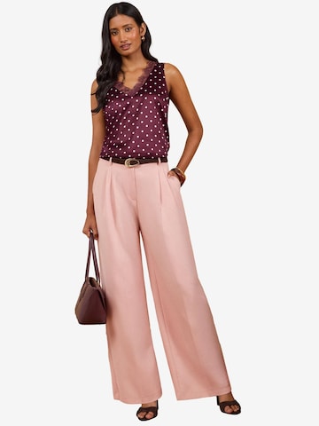 love & roses Top in Lila: Vorderseite