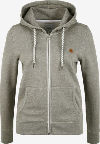 Oxmo Zip-Up Hoodie 'Celia' in Grey: front