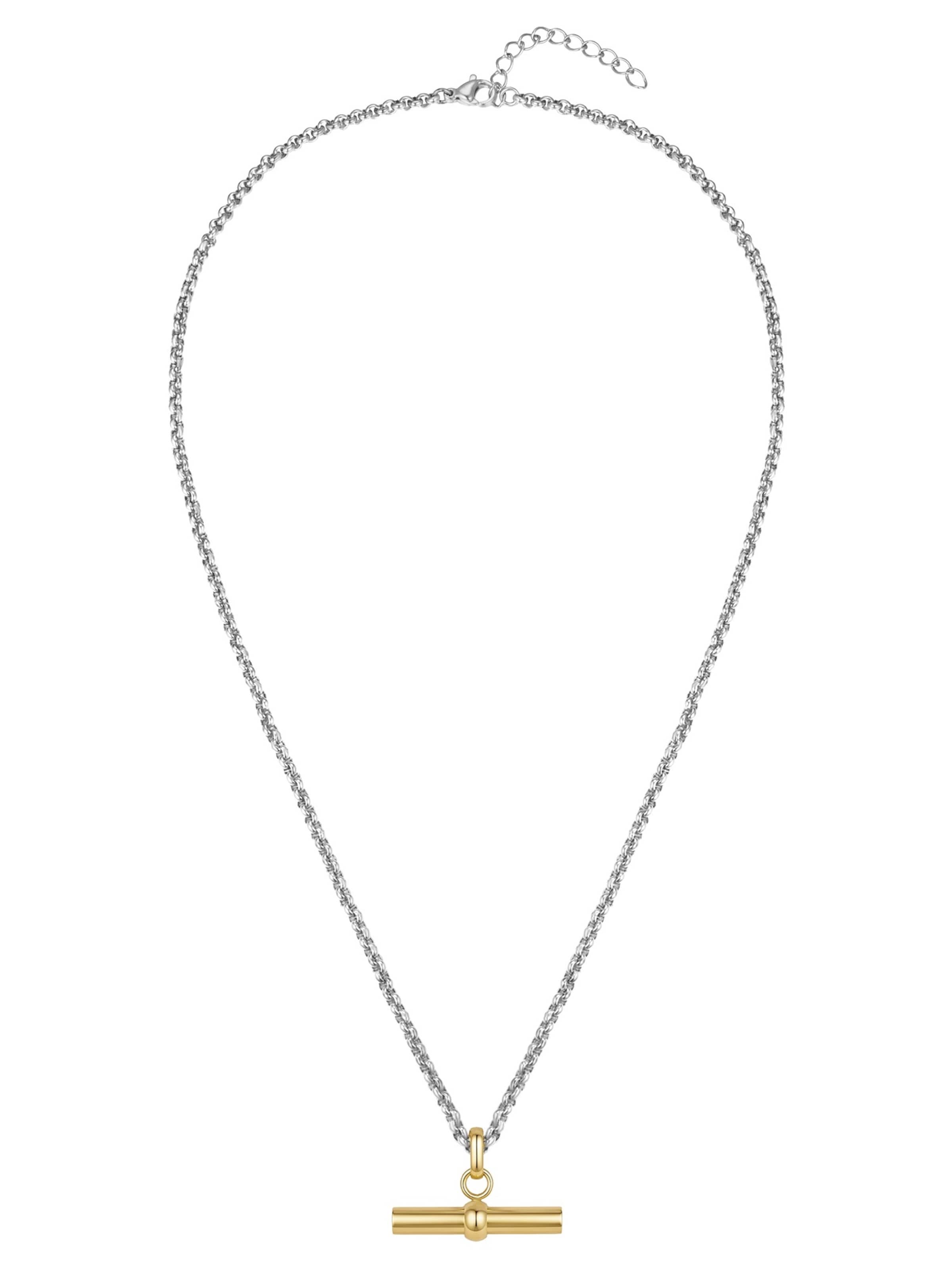 Lulu & Jane Necklace in Silver: front