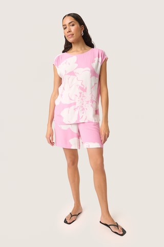 SOAKED IN LUXURY - Blusa 'SLZaya' em rosa