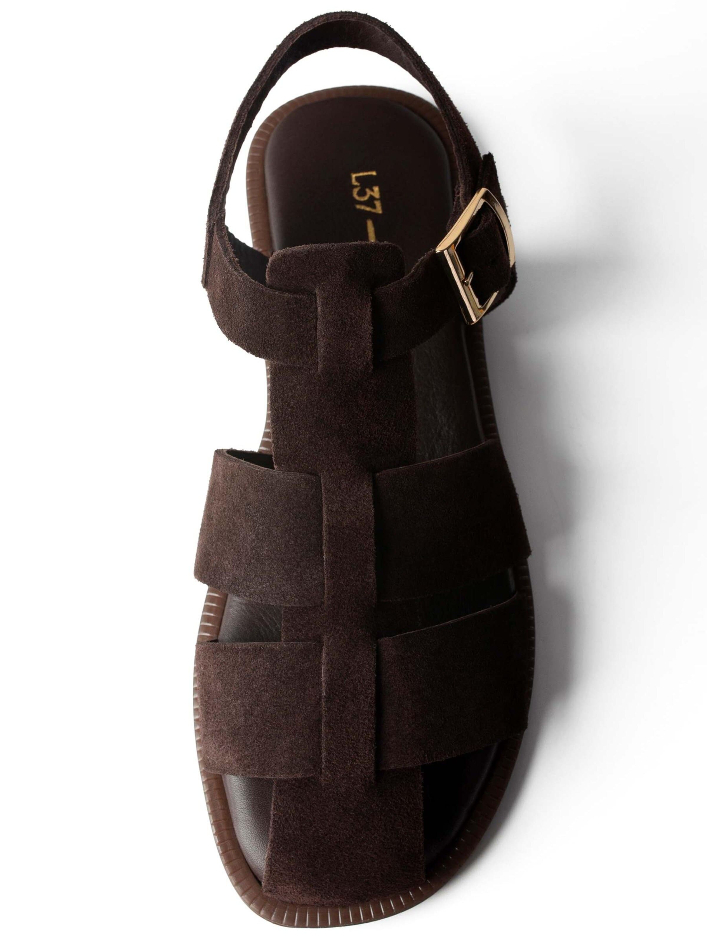 Slipper 'BREATH OF SUMMER' di L37 HANDMADE SHOES in marrone