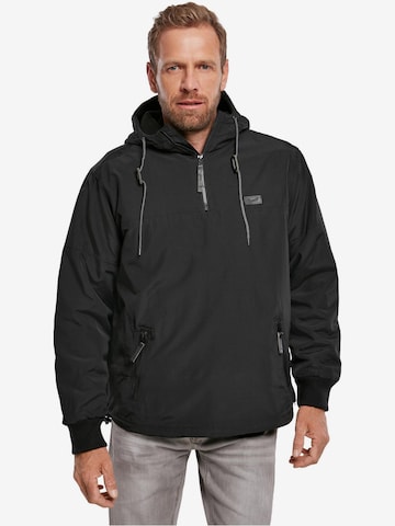 Brandit Between-season jacket 'Luke' in Black