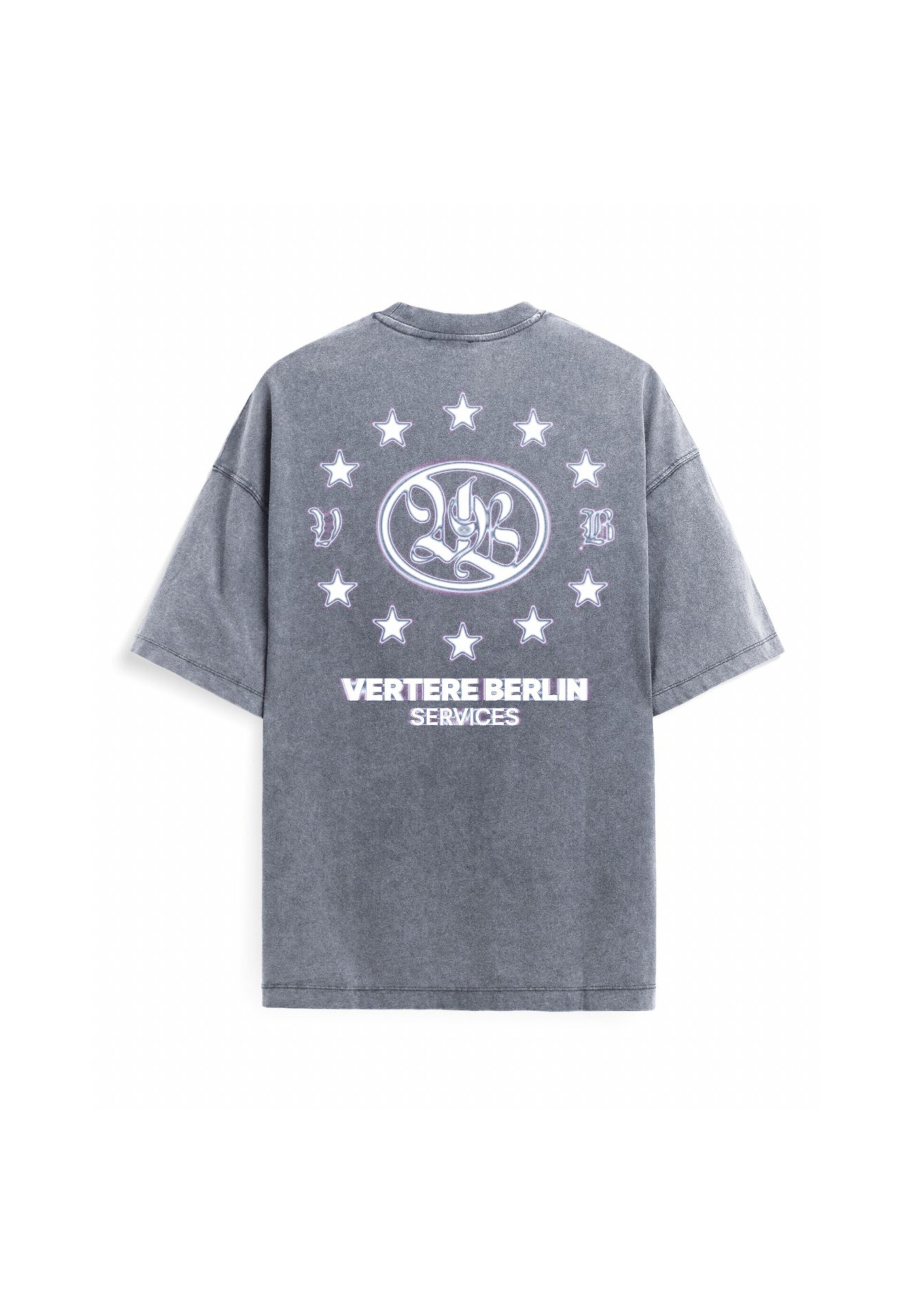 Vertere Berlin Shirt 'SPECTRA' in Grey: back