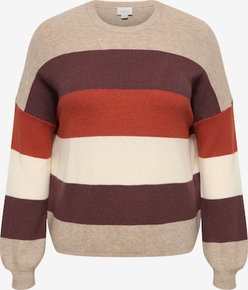 Pullover 'CARAtia' di ONLY Carmakoma in beige: frontale