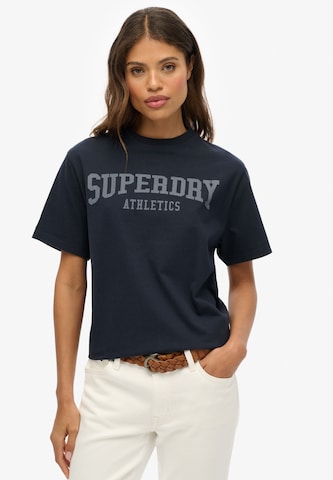 T-shirt 'Essentials' Superdry & Co en bleu : devant