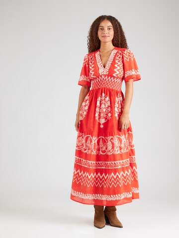 Derhy Dress 'POINTILLE' in Orange: front