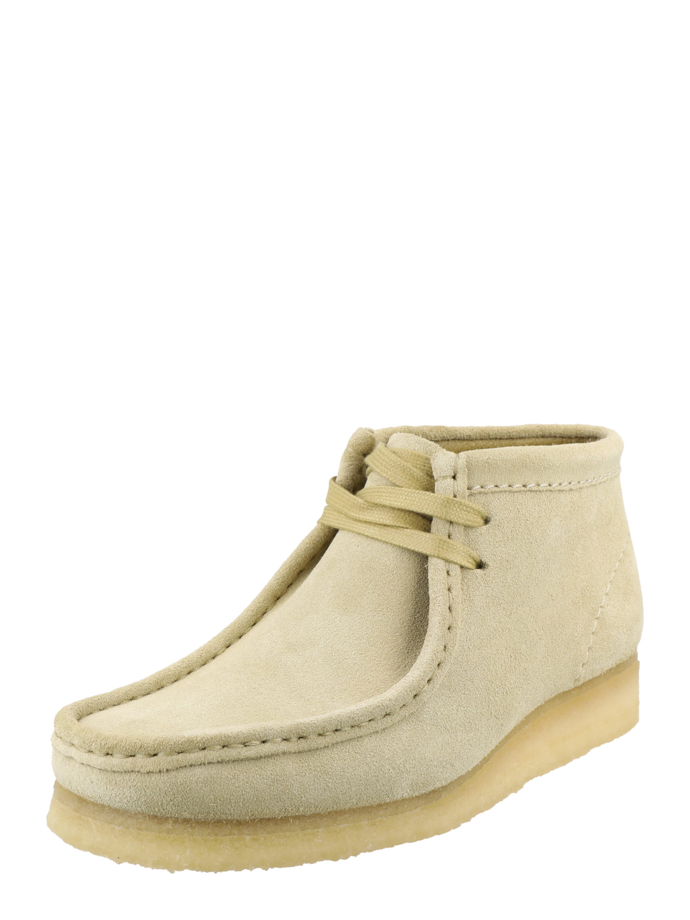 Clarks Originals Stövlett med snörning 'Wallabee' i brun: framsida