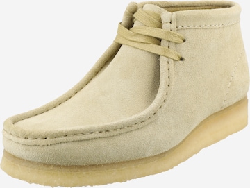 Clarks Originals Lace-Up Ankle Boots 'Wallabee' in Brown: front