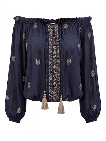 Miss June Blouse 'Gally' in Blue