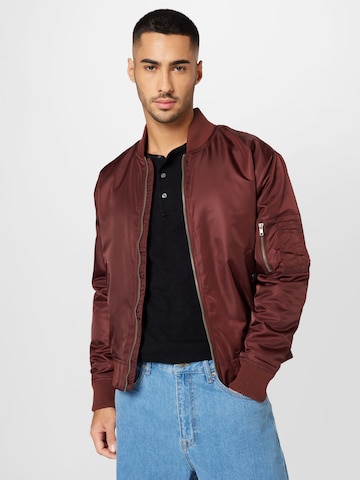 ABOUT YOU Between-Season Jacket 'Levin' in Brown: front