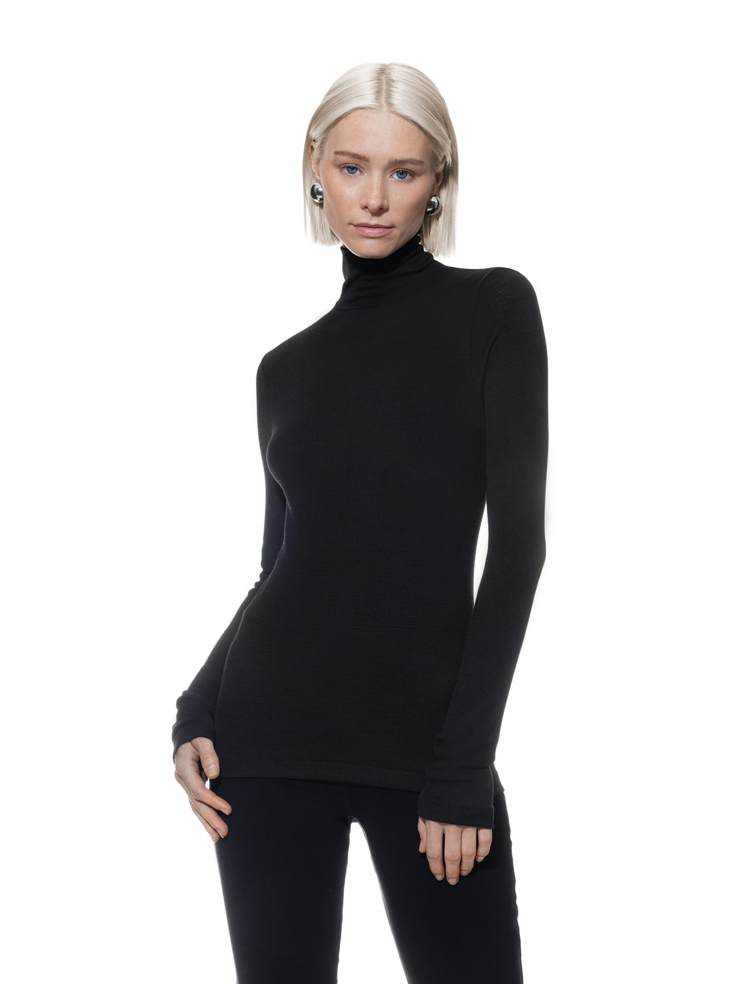 Mey Shirt 'Wool Love' in Schwarz