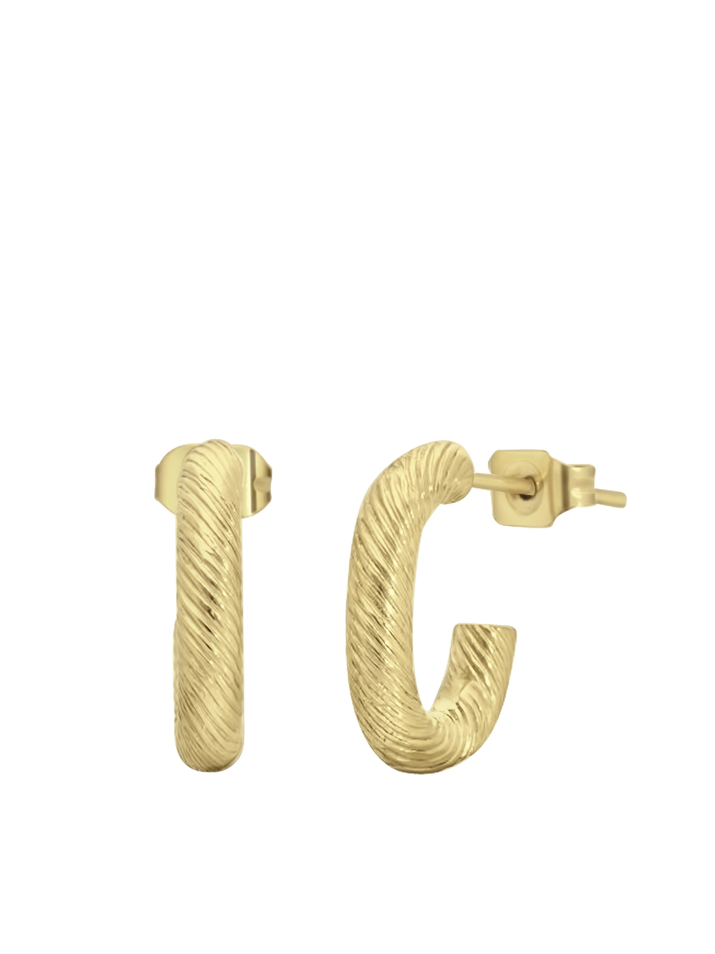 Lucardi Ohrringe in Gold: Vorderseite