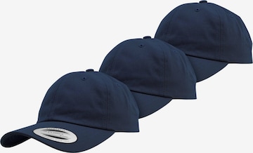 Flexfit Cap in Blau: Vorderseite