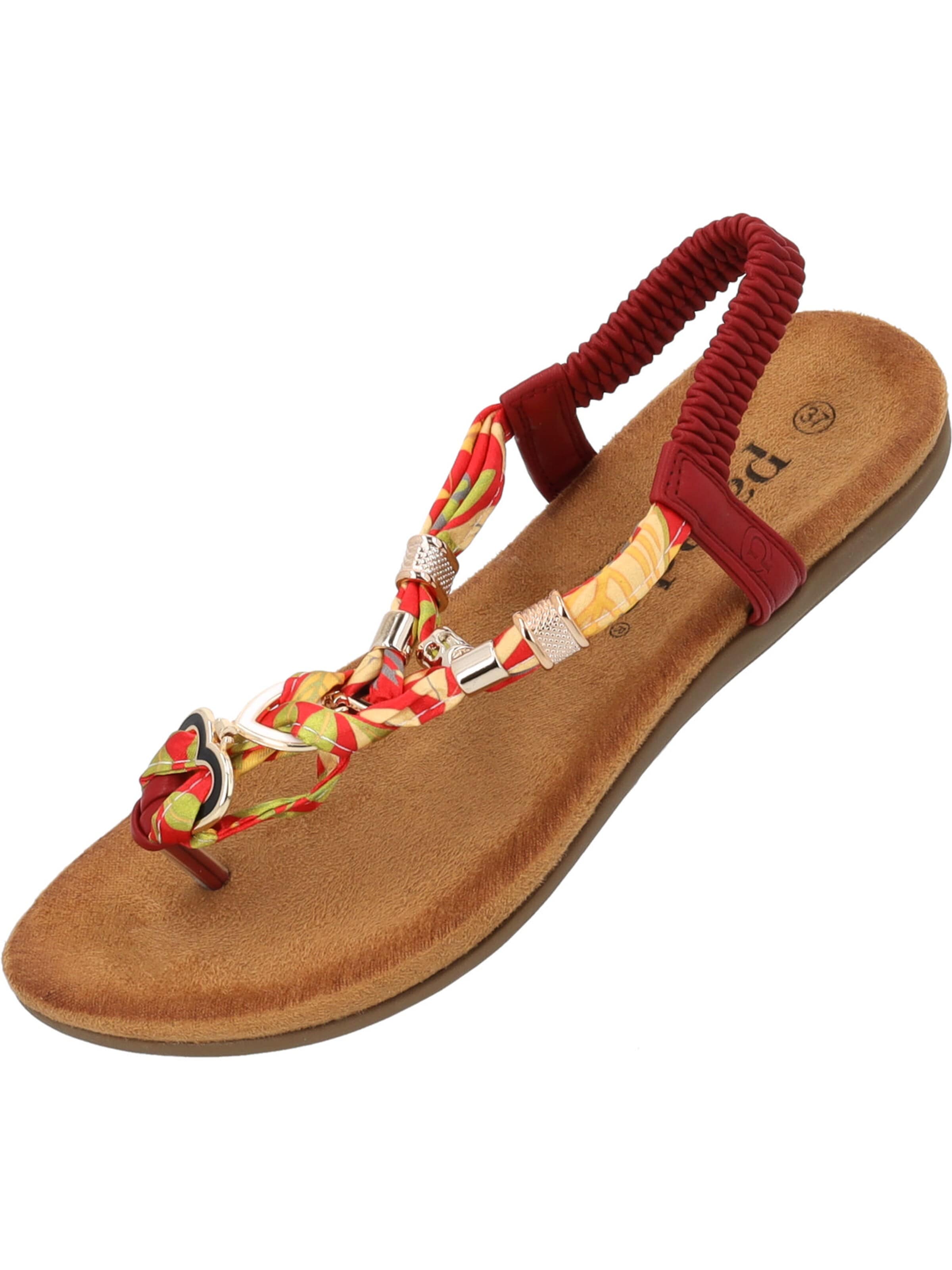 Palado by Sila Sahin Teenslipper 'Palado Jurte by Sila Sahin' in Rood: voorkant