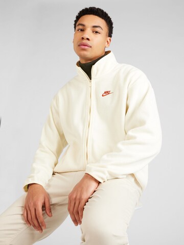 Nike Sportswear Fleece Jacket 'CLUB' in White