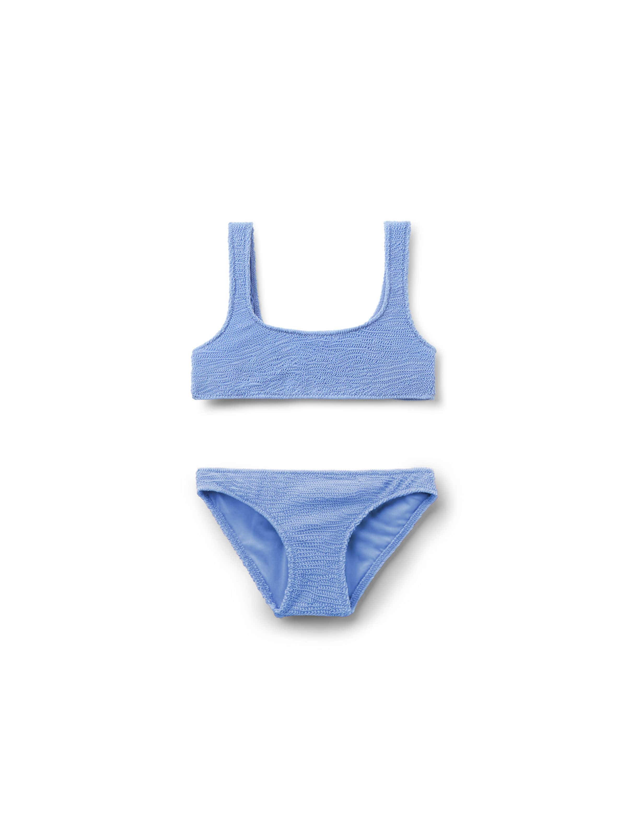 CALZEDONIA Bikini 'Crinkle Waves' in Blue: front