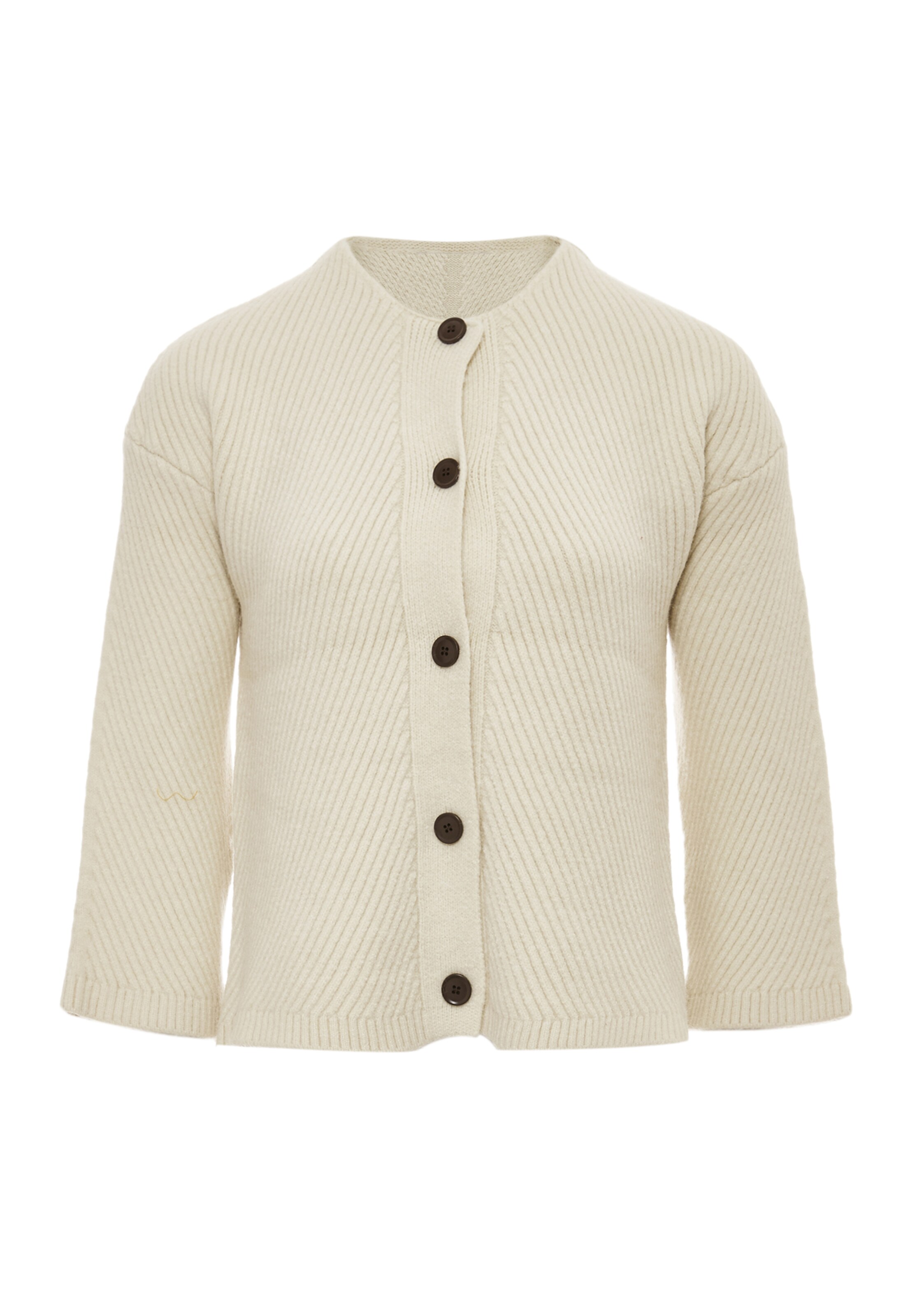 RISA Knit cardigan in White: front