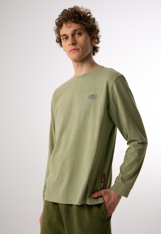 Maglietta di ET Nos in verde: frontale