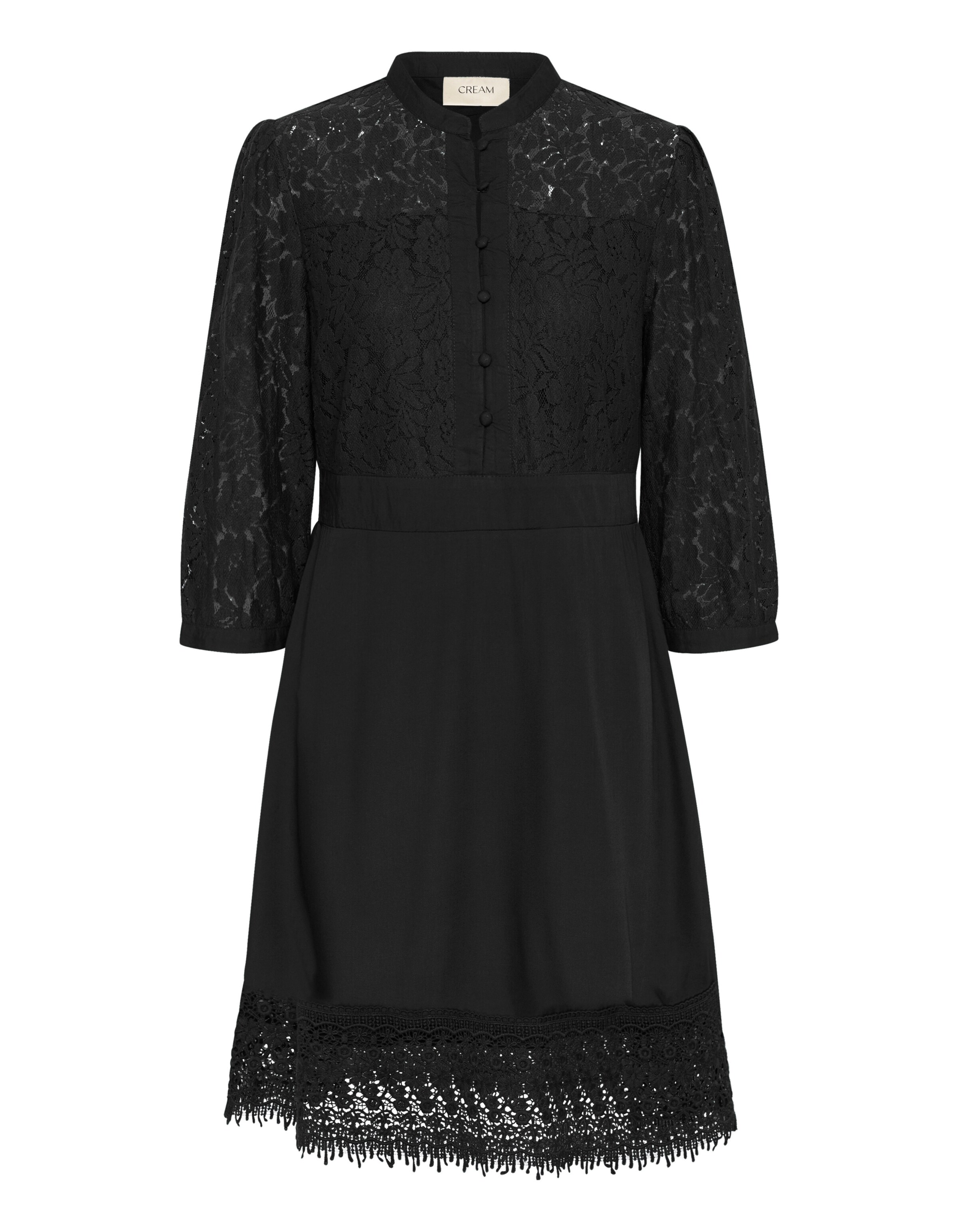 Cream Dress 'Milla' in Black: front