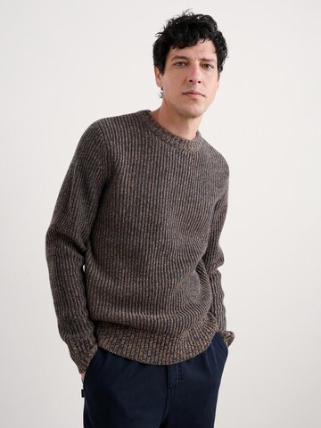 Pull-over 'Wheelwright' Seasalt Cornwall en marron : devant