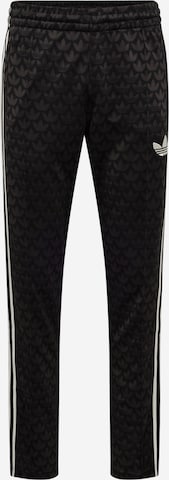 ADIDAS ORIGINALS Regular Trousers 'Adicolor 70S Monogram' in Black: front