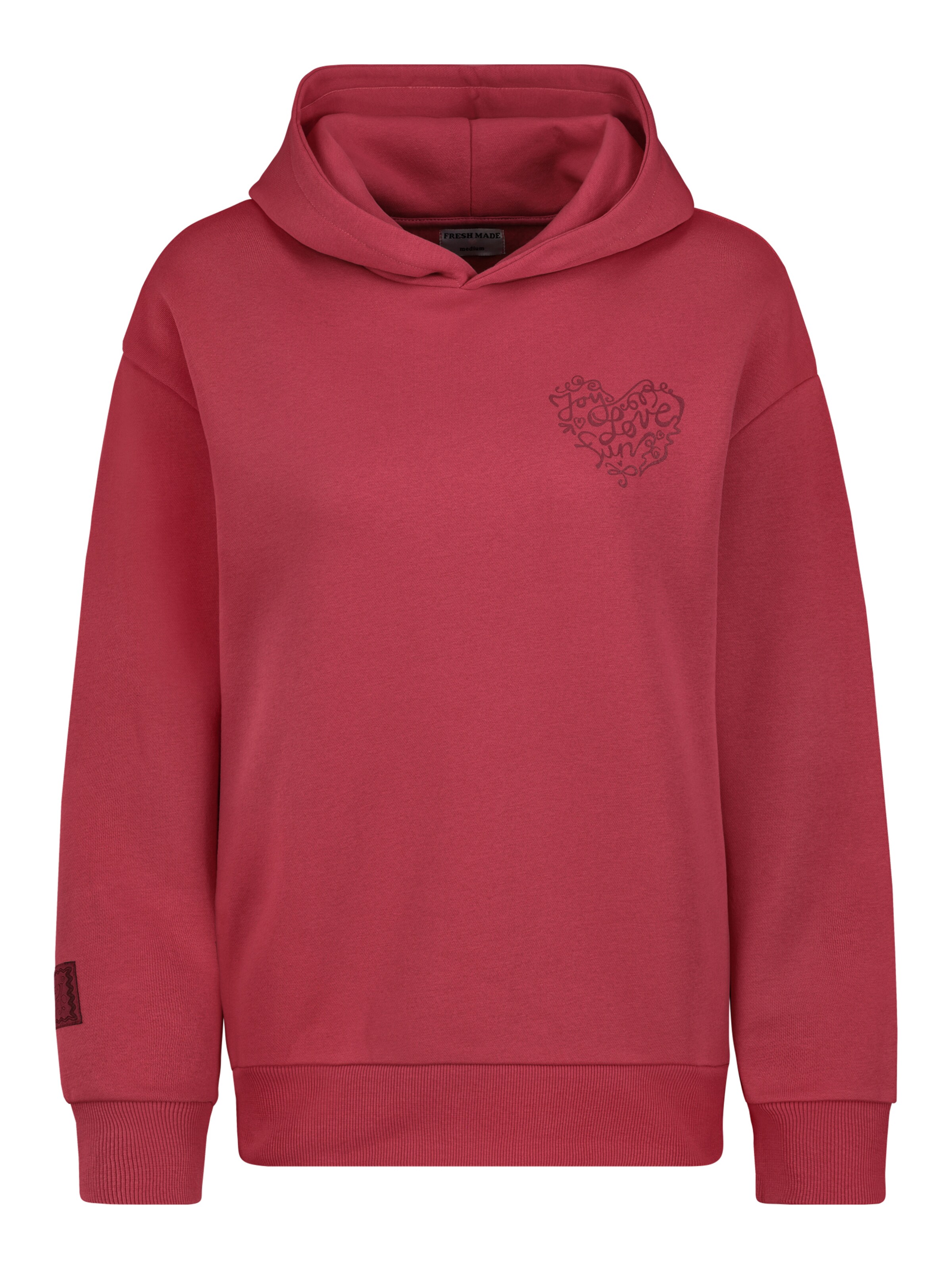 Fresh Made Sweatshirt in Rot: Vorderseite
