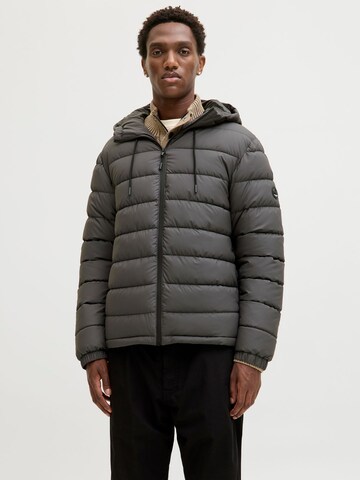 JACK & JONES Winter jacket in Grey: front