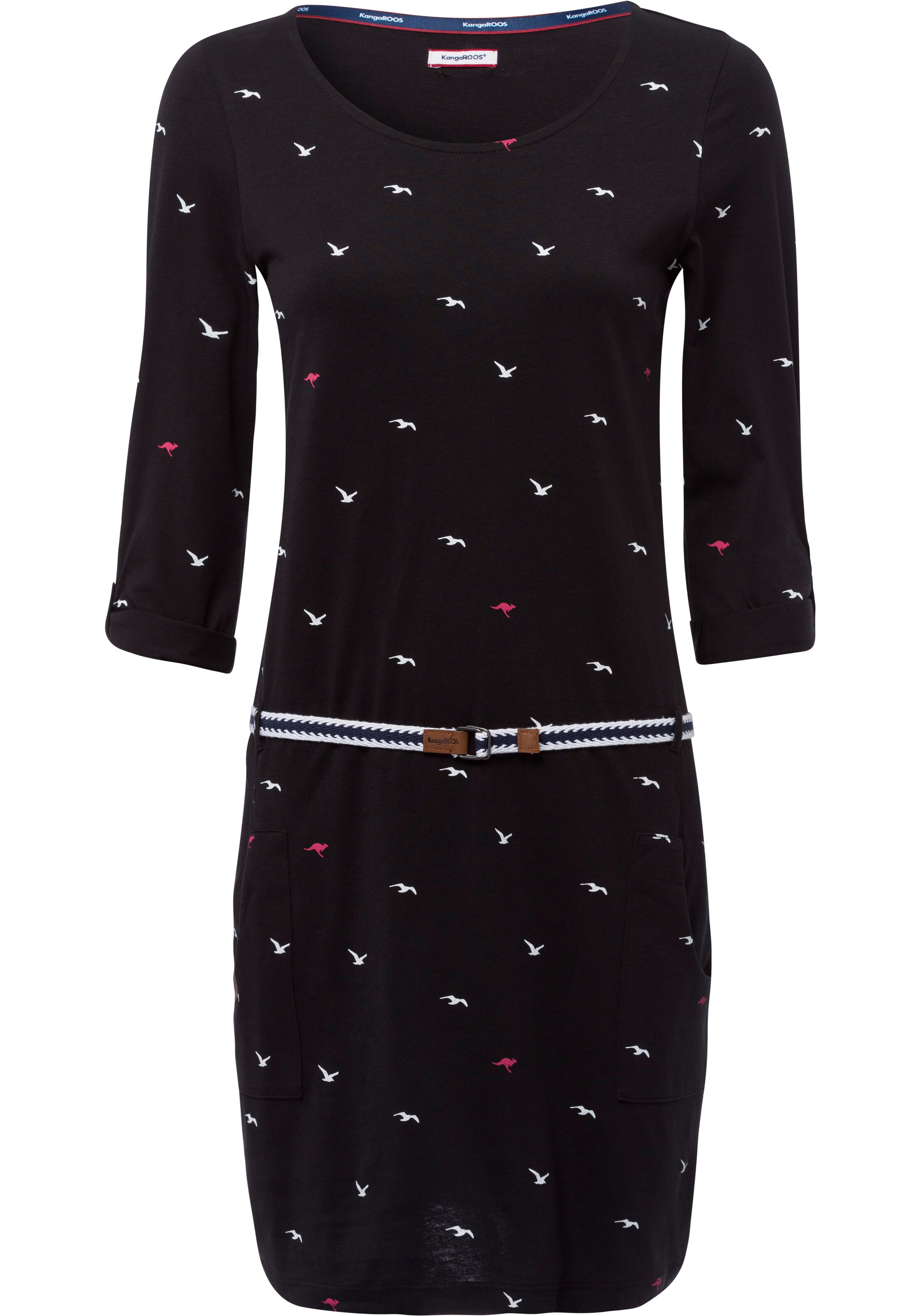 KangaROOS Kleid in Schwarz: Vorderseite