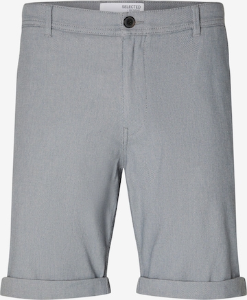 Coupe slim Pantalon chino 'Luton' SELECTED HOMME en bleu : devant