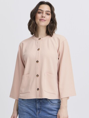 Fransa Knit cardigan in Pink: front
