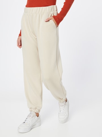 Effilé Pantalon 'Ima' MSCH COPENHAGEN en beige : devant